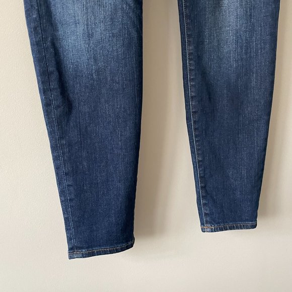Madewell High Riser Skinny Skinny Denim Jeans Atlantic Dark Wash Blue 31 - Picture 5 of 10